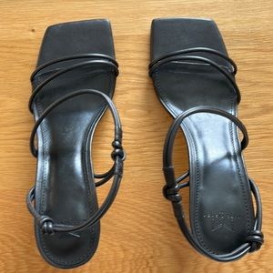 Marc Fisher black sandal heels